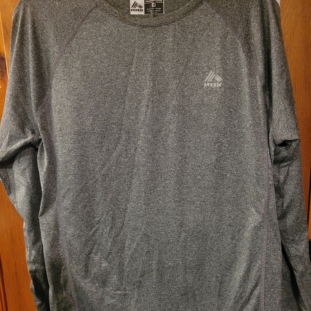 Reebok Men's Gray Long Sleeve Shirt